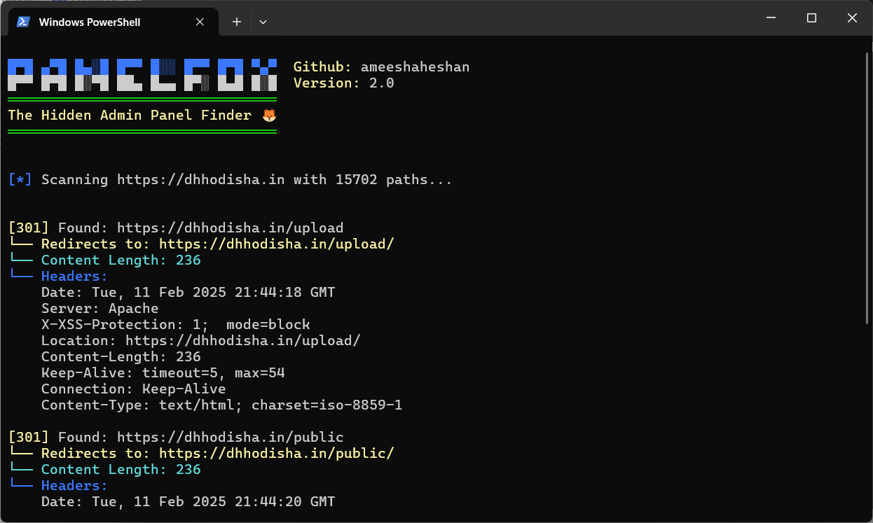 PanelFox - Hidden Admin Panel Reconnaissance & Hunting Tool